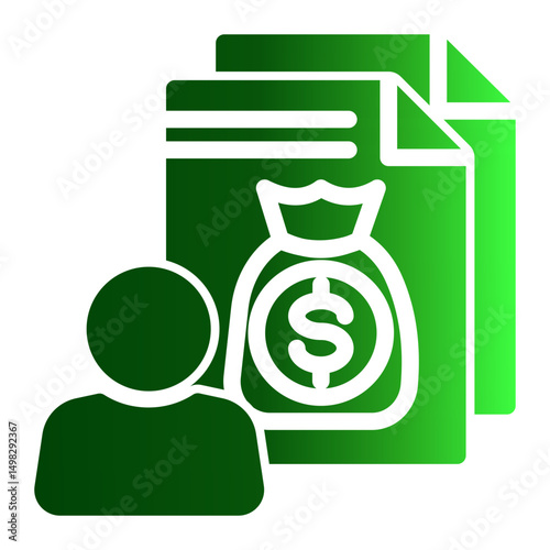 This is Investor icon from the Asset Management icon collection with an Solid Gradient style