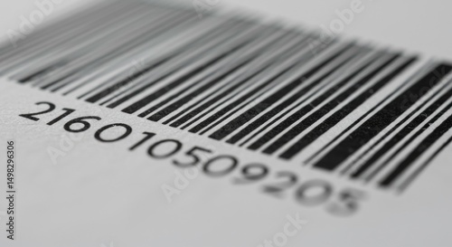Barcode detail close up abstract texture design modern retail concept