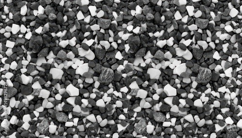 モノクロの小石のテクスチャ背景