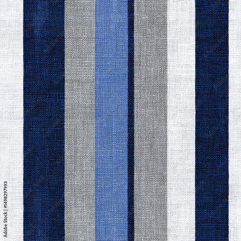 Fototapeta premium A seamless textile pattern of bold stripes on woven linen fabric, contemporary style