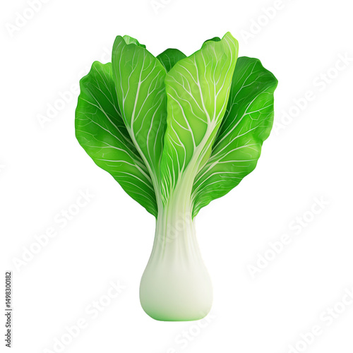 Isometric bok choy with soft lighting tiny