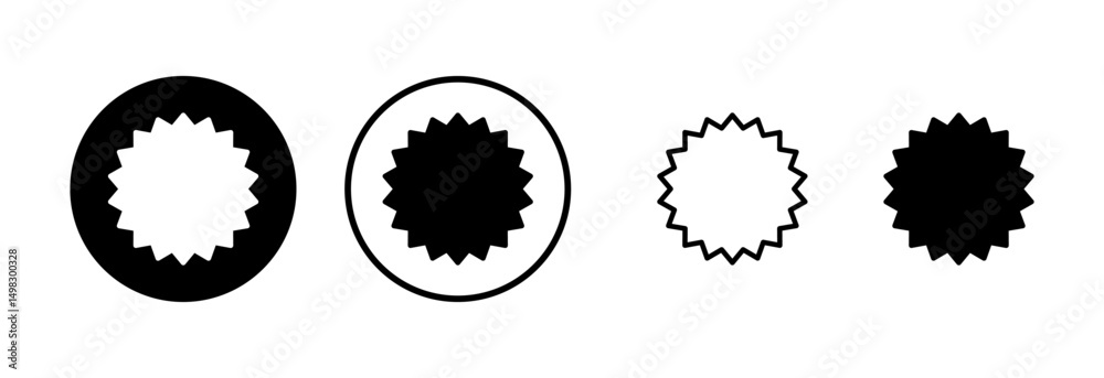 Fototapeta premium Badge icon logo design. Awards icon vector. Achieve sign and symbols. Stamp