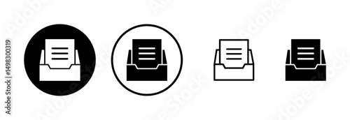 Archive folders icon logo design. Document vector icon. Archive storage icon.