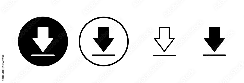 Download icon logo design. Download sign and symbol Download icon logo design. Download sign and symbol