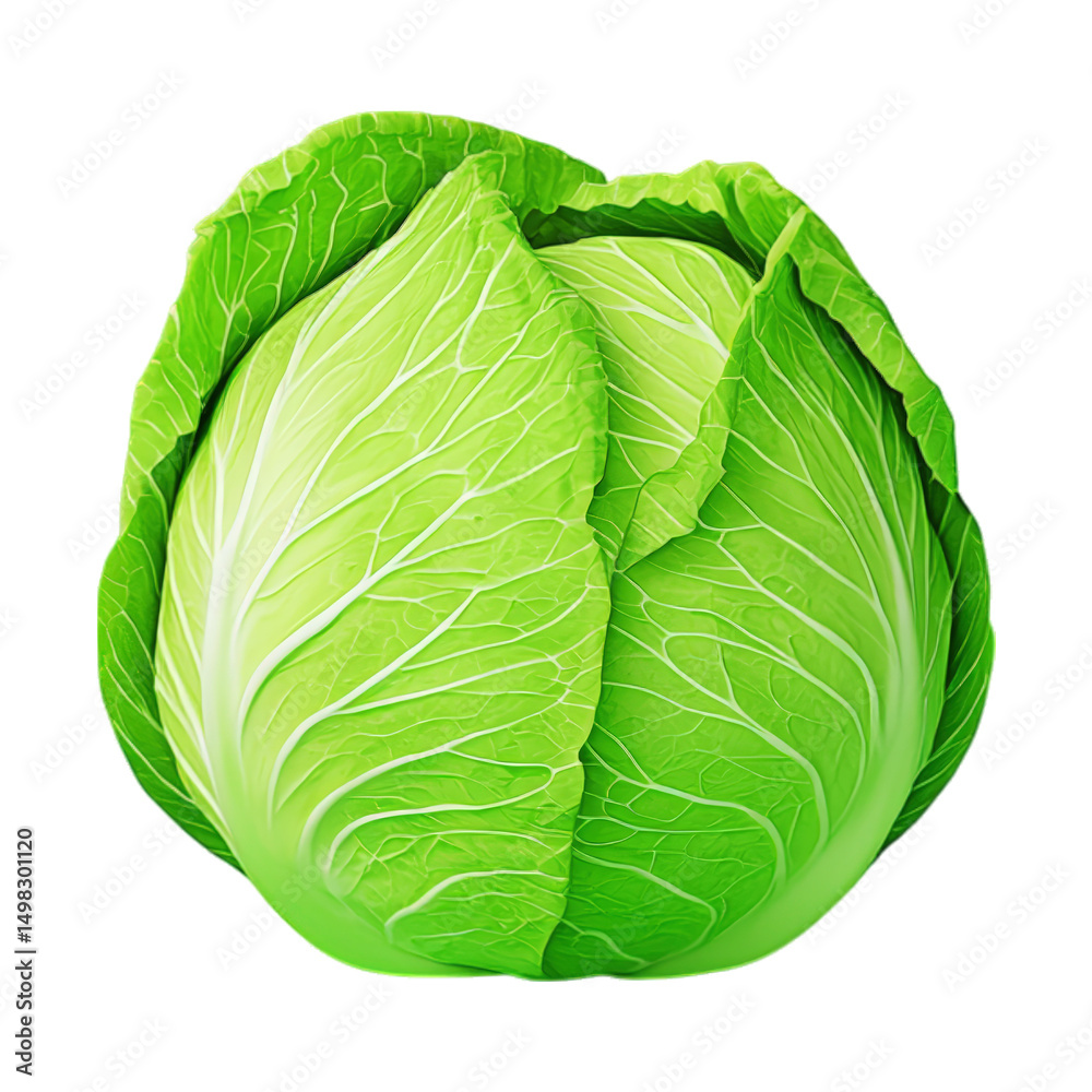 Fototapeta premium Isometric cabbage with soft lighting tiny