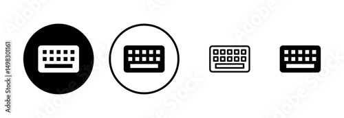 Keyboard icon logo design. keyboard sign and symbol