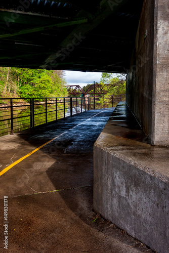 Empire State Trail on the Erie Canal in Pittsford, New York