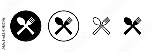 spoon and fork icon logo design. spoon, fork and knife icon vector. restaurant sign and symbol
