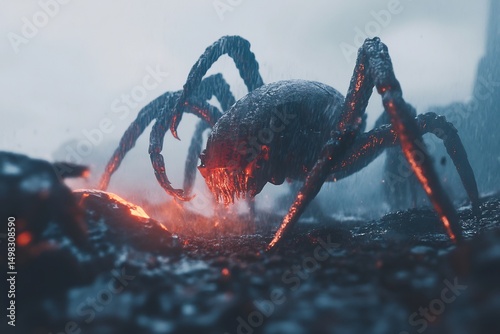 Battlefield where mythological creatures fight robots another multiverse epic fantasy sci fi fusion