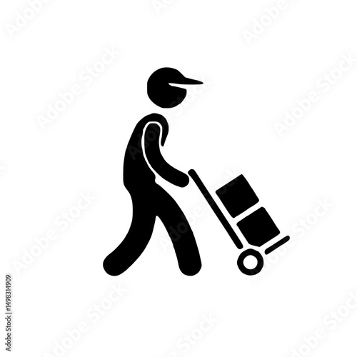 Hand truck icon