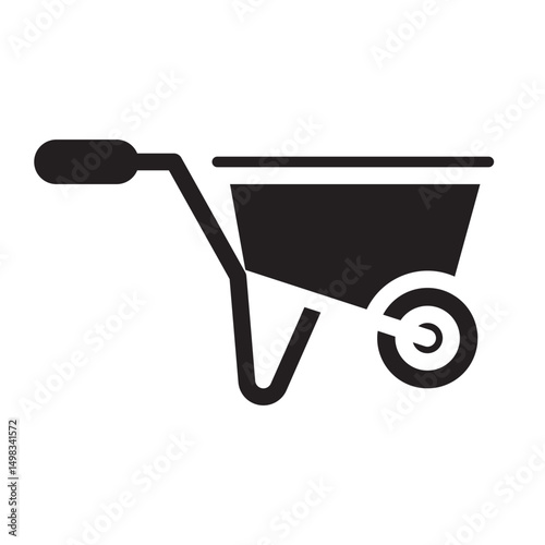 wheelbarrow Solid icon