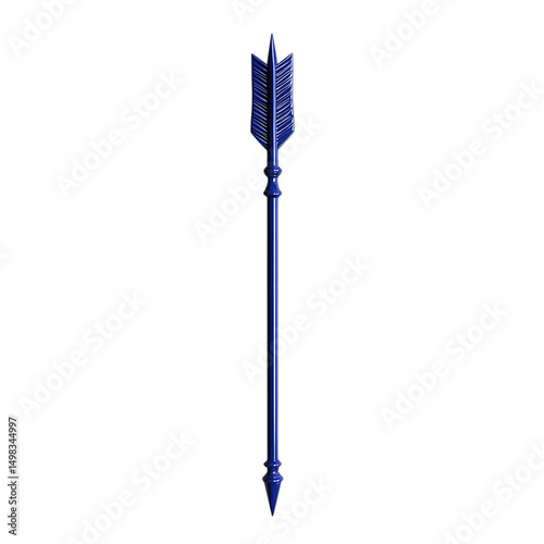 Contemporary Arrow with a Structured Layout in Class Isolated on Transparent Background