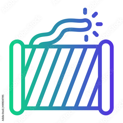welding Line Gradient Icon