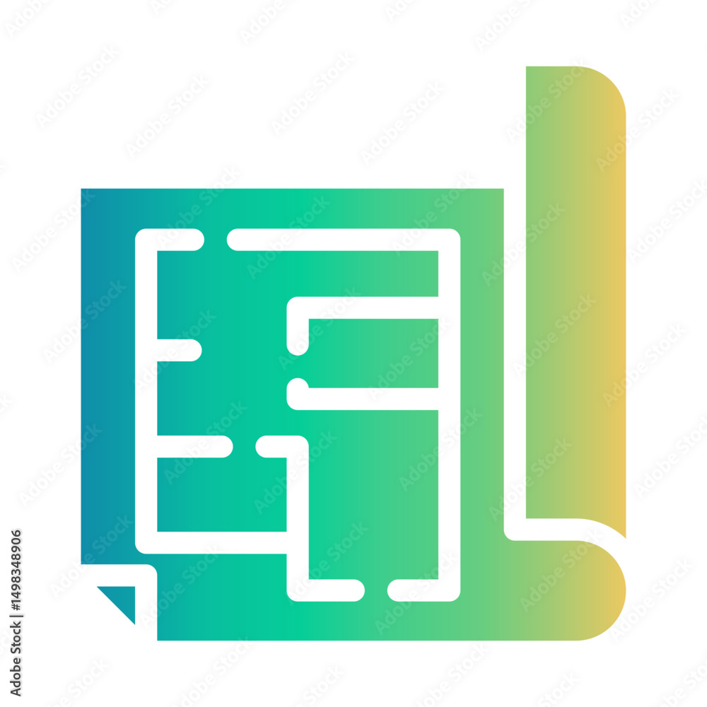 blueprint Gradient icon blueprint Gradient icon