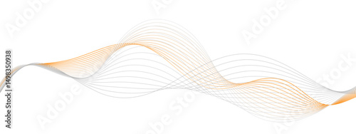 visually striking abstract image featuring golden wavy lines set against a clean white background, ideal for modern design and creative projects.