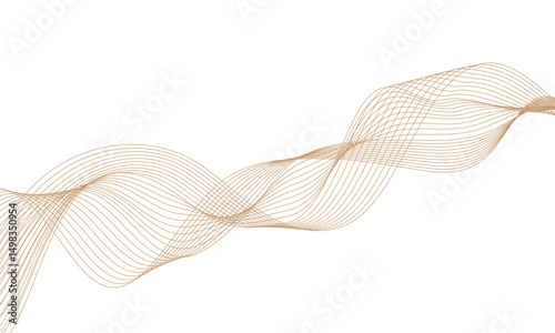 visually striking abstract image featuring golden wavy lines set against a clean white background, ideal for modern design and creative projects.