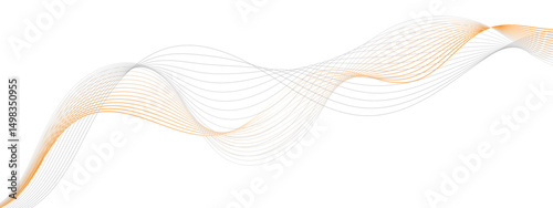 visually striking abstract image featuring golden wavy lines set against a clean white background, ideal for modern design and creative projects.