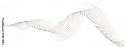 visually striking abstract image featuring golden wavy lines set against a clean white background, ideal for modern design and creative projects.