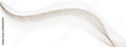 visually striking abstract image featuring golden wavy lines set against a clean white background, ideal for modern design and creative projects.