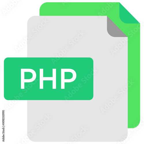 Php file flat icon