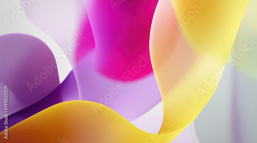 Colorful geometric shapes background, perfect for a presentation or desktop wallpaper