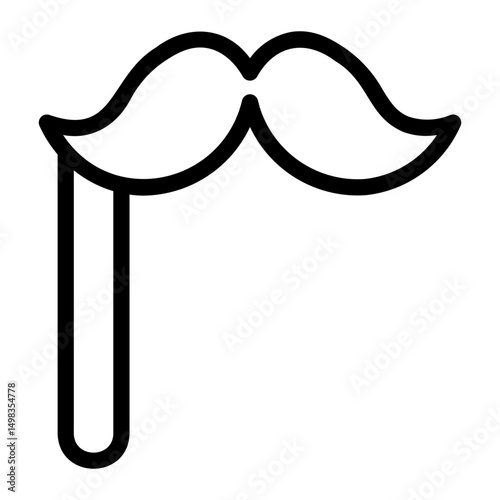 moustache Line Icon