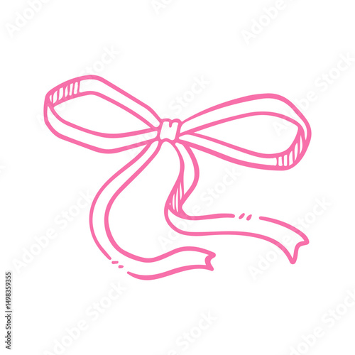 bow ribbon doodle