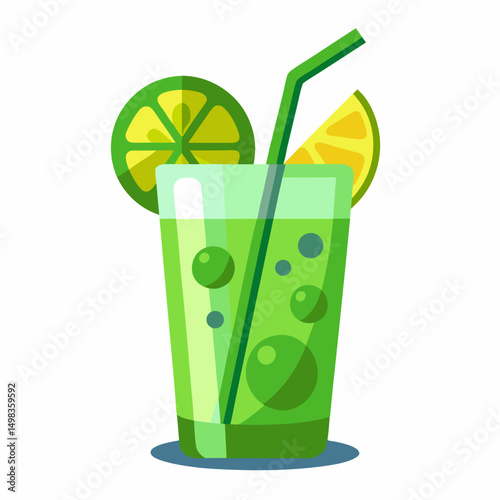 Green cocktails  drink