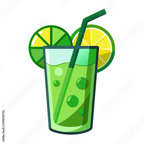 Green cocktails  drink