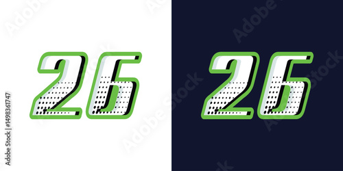 Design number 26 automotive racing effects