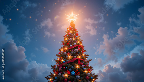 christmas tree with lights