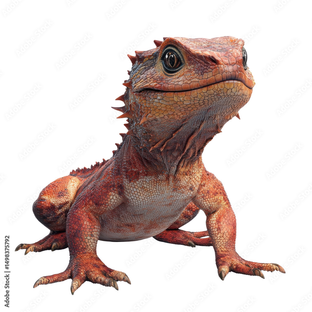 Obraz premium iguana isolated on white background