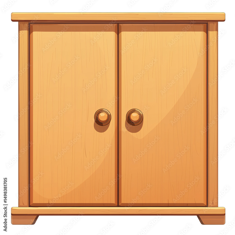 Antique wooden cabinet isolated on transparent background Antique wooden cabinet isolated on transparent background