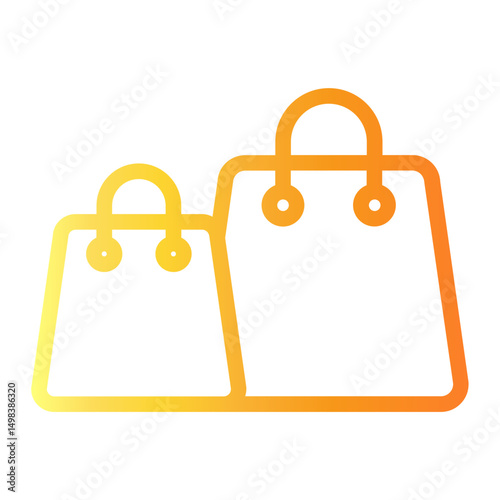 bags Line Gradient Icon