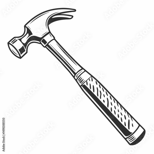 Classic claw hammer tool construction repair diy