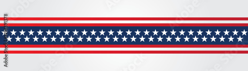Red white blue patriotic background with stars