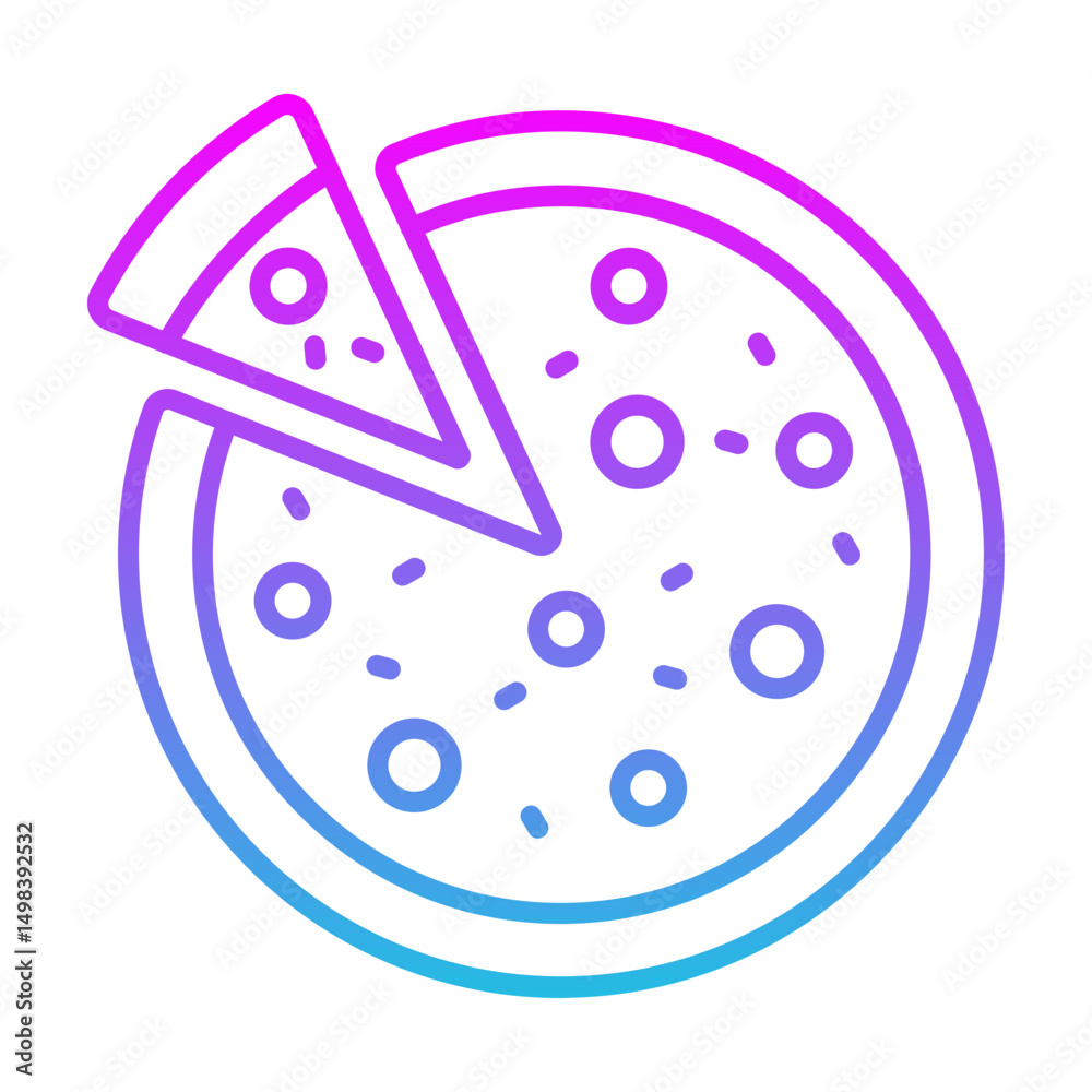 Naklejka premium Pizza Icon