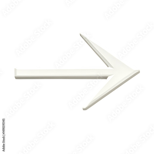 Modern Arrow with Streamlined Edges in Crisp Isolated on Transparent Background