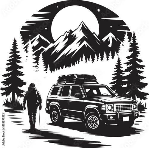 Camping Silhouette Vector – Tent, Campfire, and Nature Elements

Outdoor Camping SVG – Perfect for Adventure & Travel Themes

Rustic Camp Scene Clipart – Hiking and Wilderness Design

Minimalist Campi