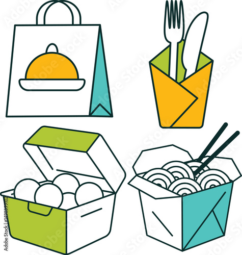 Take Out Icon Set