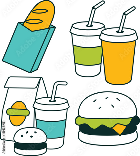 Take Out Icon Set