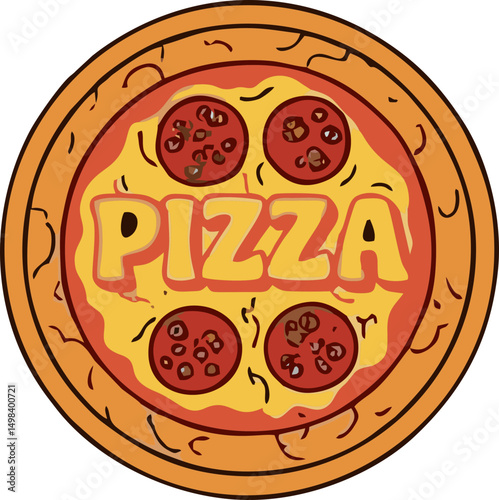 pizza vector illustration