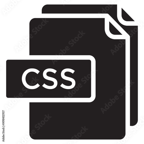 CSS file glyph icon