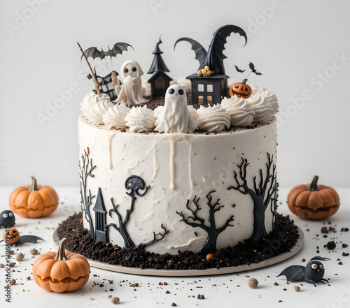 halloween pumpkin cake