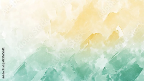 Wallpaper Mural Delicate gradient of green yellow and white pastel tones creates a serene atmosphere for elegant design projects Torontodigital.ca