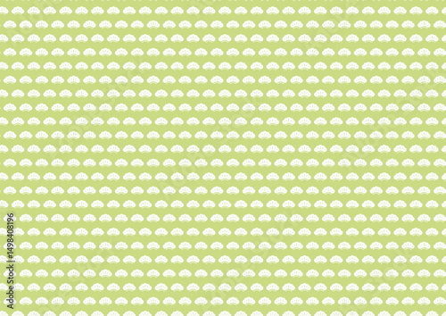 【日本の伝統模様】松のシームレスパターン（緑系） / Matsu – Japanese Traditional Pine Pattern (Green Tones)