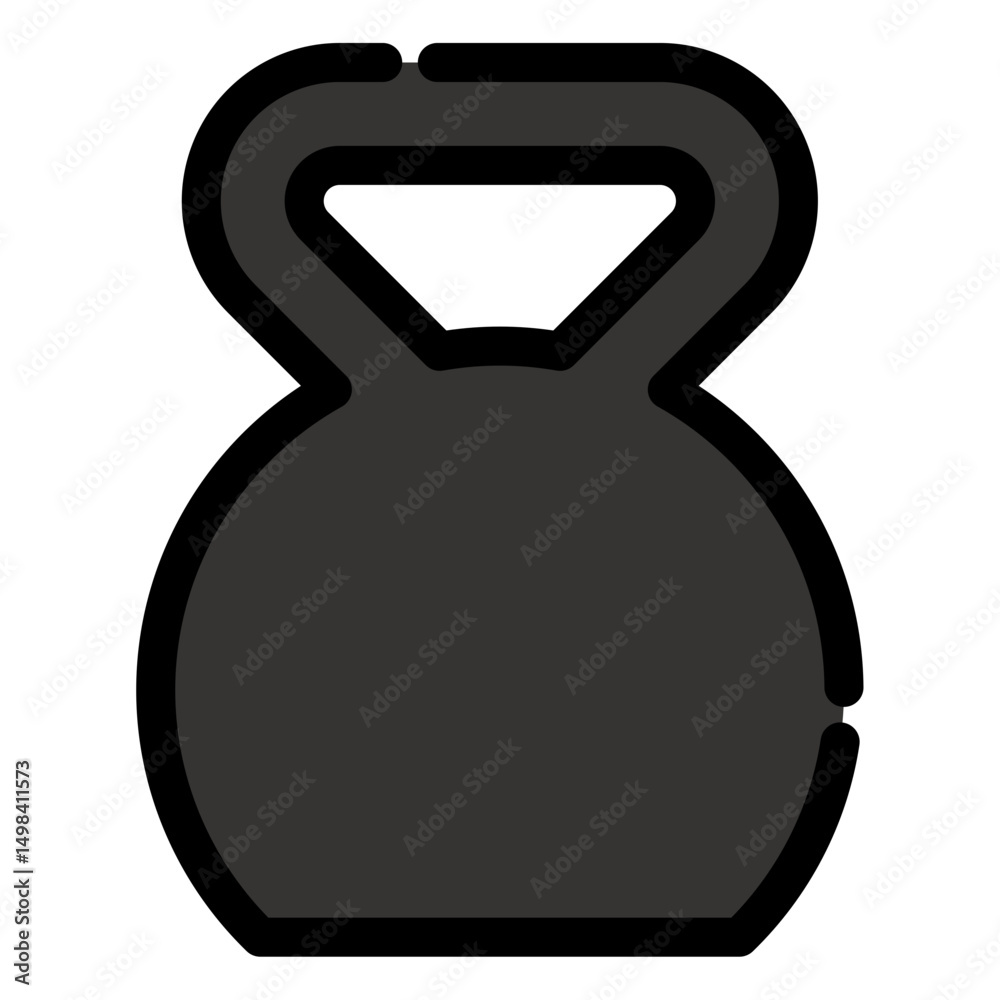 Fototapeta premium kettlebell vector icon