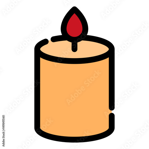 candle vector icon