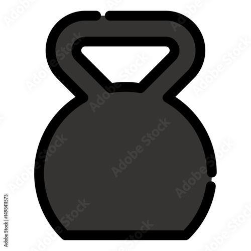 kettlebell vector icon
