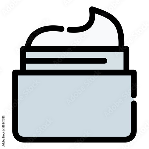 cream vector icon